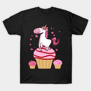 Unicorn Cute Baking Cupcakes Unicorn245 magic T-Shirt